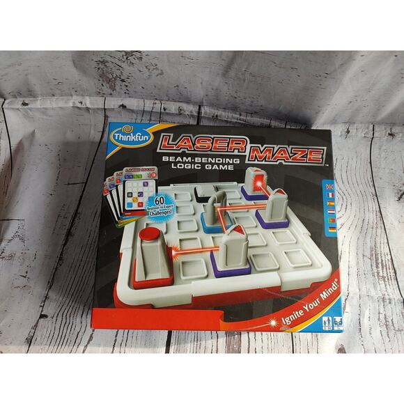 ThinkFun Laser Maze Beam Bending Logic Board Game 60 Challenges NEW - See Pics - Picture 1 of 9